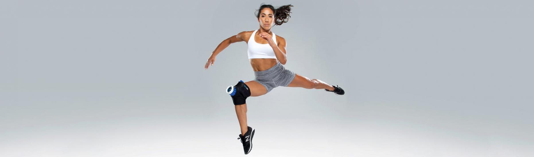 Lydia Lassila with BodyICE Product