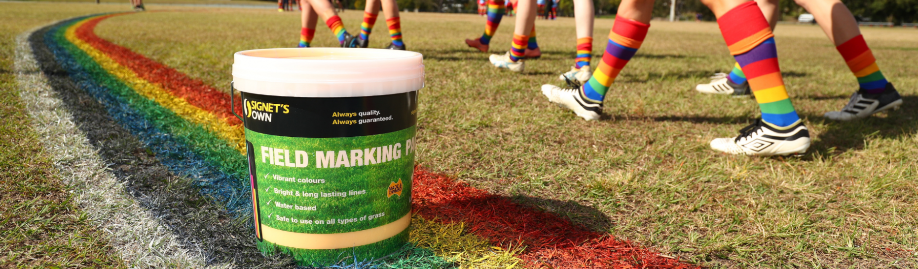 Signet's Own Field Marking Paint for Pride Cup