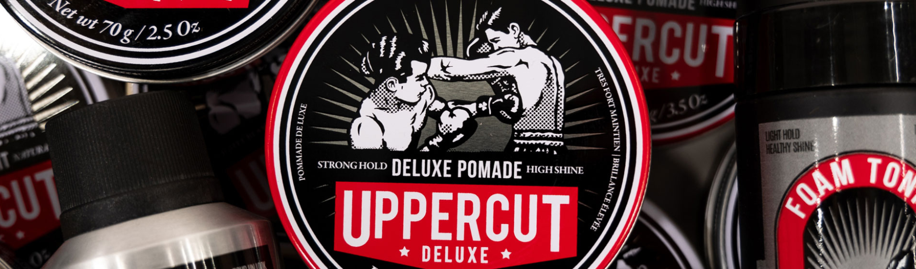 Uppercut Deluxe Pomade around range of products