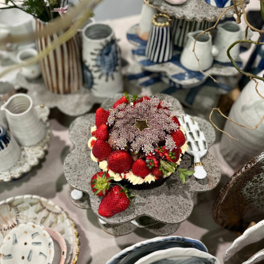 Bridget Bodenham Cake Stand & Pottery