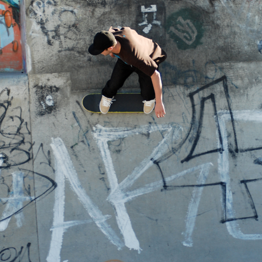 Person Riding a Skateboard