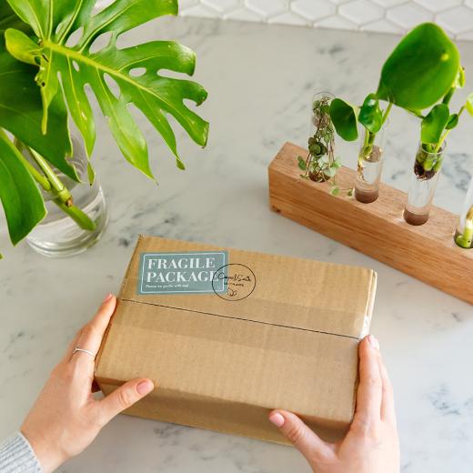 Person holding package
