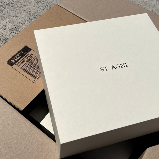 St Agni Product in Signet Shipping Carton