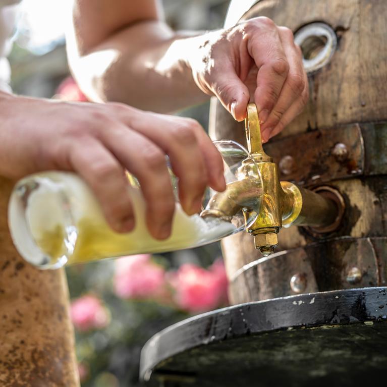 Beer being poured