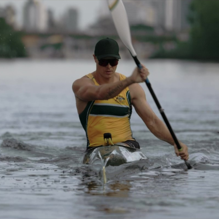 Curtis McGrath Paddling in Water