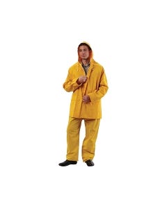 3/4 PVC Rain Jacket (Yellow) - Size XL