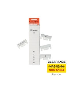 Crystalfile Inserts - A-Z White