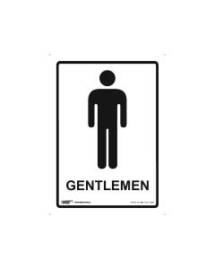 Gentlemen Toilet 180mm x 250mm -Self Sticking Vinyl