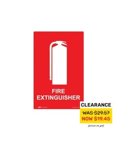 Fire Extinguisher 300mm x 450mm - Polypropylene