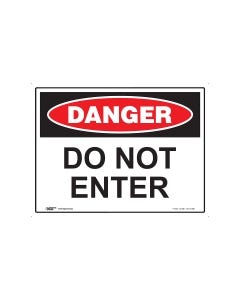 Danger - Do Not Enter 600mm x 450mm - Polypropylene