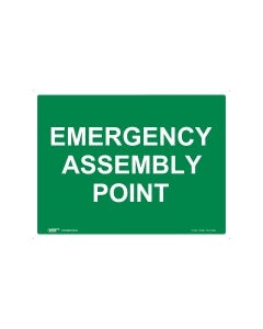 Emergency Assembly Point 600mm x 450mm - Polypropylene