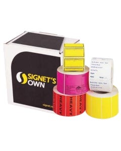 Signet's Own Plain Labels 48mm x 23mm White (7900 per roll)