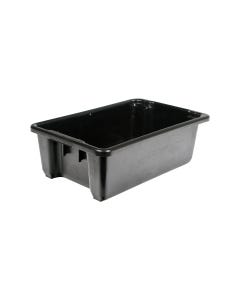 Plastic Container 645mm x 413mm x 210mm - Black 32L