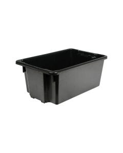 Plastic Container 645mm x 413mm x 276mm - Black 52L