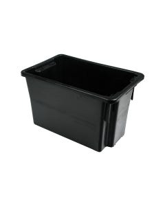 Plastic Container 645mm x 413mm x 397mm - Black 68L