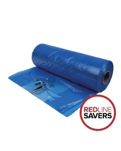 Signet Gusset Bags On A Roll 630mm + 380mm x 640mm x 20um - Blue (500 bags per roll)
