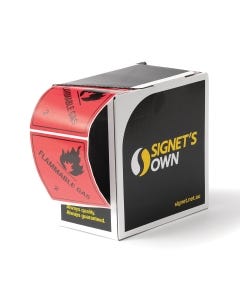 Signet's Own Dangerous Goods Labels - Flammable Gas 2 100mm x 100mm (1000 per roll)