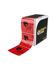 Signet's Labels 50mm x 50mm - Flammable Liquid 3 (2000 per roll)