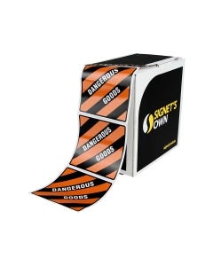Signet's Labels 100mm x 100mm - Dangerous Goods Mix/Road (1000 per roll)