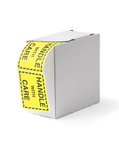 Signet's Own Handle With Care Labels 75mm x 100mm (1000 per roll)