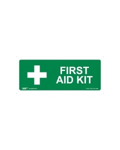 First Aid Kit 300mm x 125mm - Self Sticking Vinyl