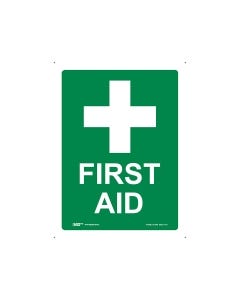 First Aid 225mm x 300mm - Metal