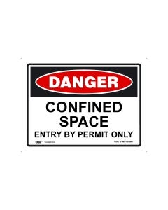 Danger - Confined Space 300mm x 225mm - Polypropylene