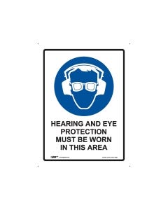 Hearing and Eye Protection 225mm x 300mm - Polypropylene