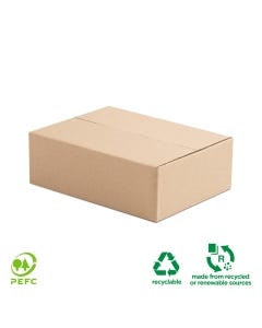 Signet Flat Carton 311mm x 236mm x 96mm - Made from 100% Recycled Material