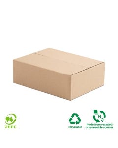 Signet Flat Carton 245mm x 148mm x 190mm - Made from 100% Recycled Material