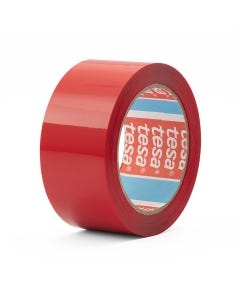 tesa 64204 Coloured Polypropylene Tape 48mm x 66m - Red