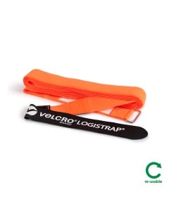 VELCRO® Brand LOGISTRAP® Strap 50mm x 5m Fluro Orange - Reusable & Eco-Friendly
