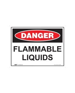 Danger Flammable Liquid 600mm x 450mm - Metal