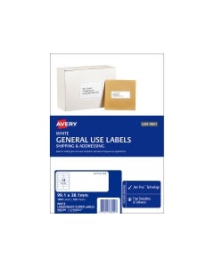 Avery A4 Labels 99.1mm x 38.1mm