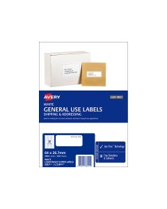 Avery A4 Labels 64mm x 26.7mm