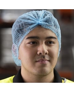 Crimped Disposable Beret - Blue (1000 per carton)