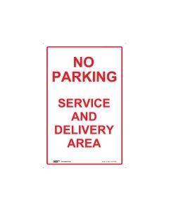 No Parking Delivery Area 300mm x 450mm - Polypropylene