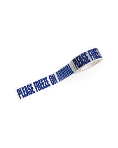 Warning Tape – White Please Freeze on Arrival - 45mm x 100m