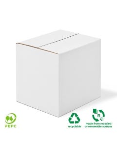 Signet White Shipping Carton 270mm x 190mm x 225mm - 100% Recyclable