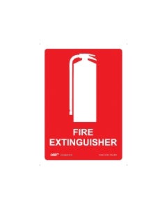 Fire Extinguisher 180mm x 250mm - Self Sticking Vinyl