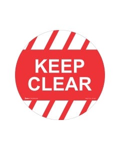 Keep Clear Sign - 440mm Self Sticking Vinyl