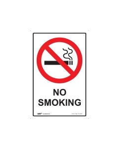 No Smoking 300mm x 450mm - Polypropylene