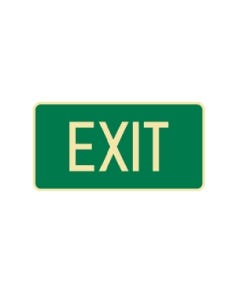 Exit 350mm x 180mm - Luminous Self Sticking