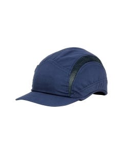 Reduced Peak Bump Cap - Navy Blue (25mm Peak)