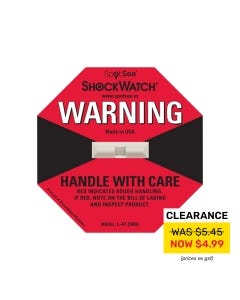 Shockwatch Label L47 - Red (100 per box)