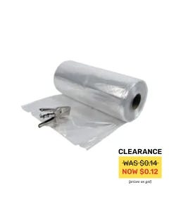 LDPE Poly Bag 350mm x 1200mm x 25um (500 per carton)
