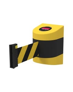 Neata Wall Mount Barrier Belt Black/Yellow 10m