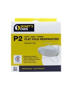 Signet's P2 Flat Fold Disposable Respirator without Valve
