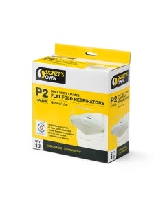 Signet's Own P2 Flat Fold Disposable Respirator with Valve