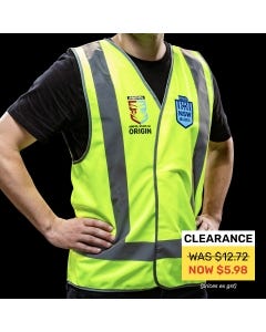Official NSW State of Origin Safety Vest Reflective X-Large